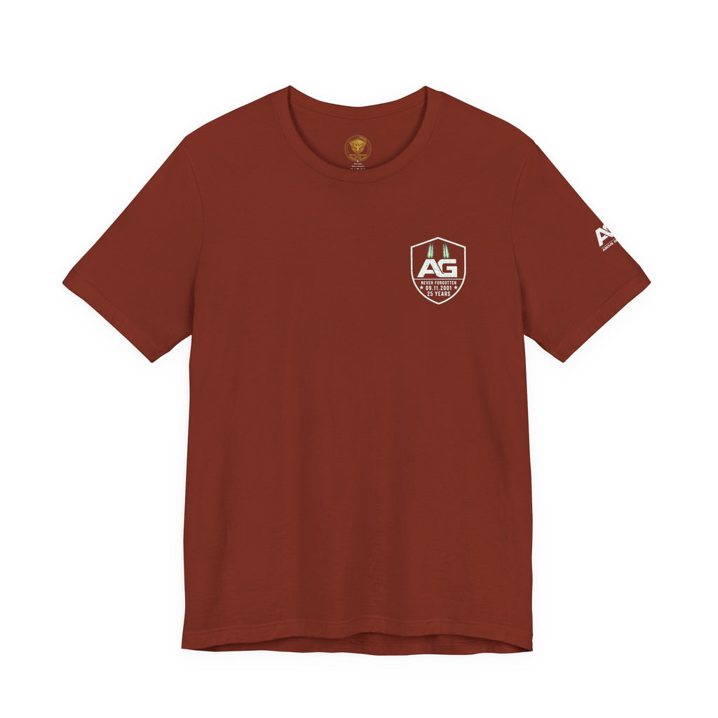 We Will Never Forget 9/11 Memorial T-Shirt